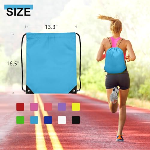 50Pcs Polyester Drawstring Backpack P5616