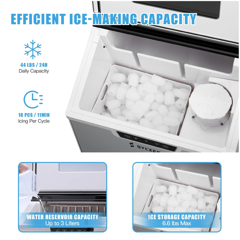 Portable 2 in 1 Ice Maker & Shaver with Ice Scoop M120814