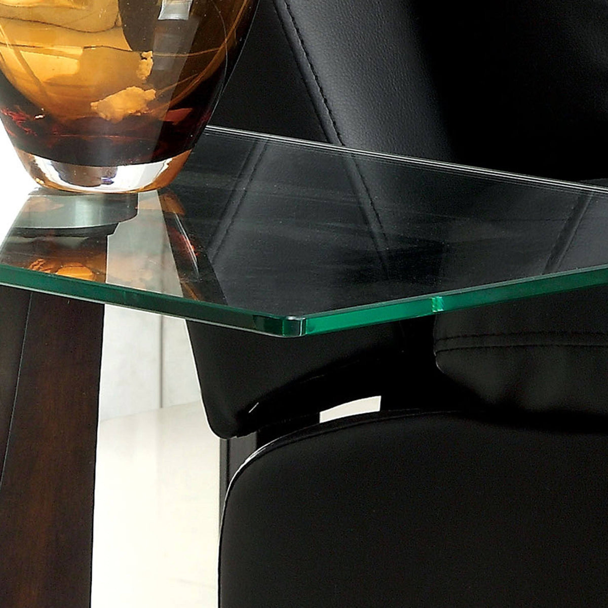 Modern Dark Walnut Side Table Q722620