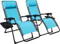 Beige Zero Gravity Folding Lounge Chair Set of 2 T383232