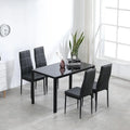 5 Piece Glass Dining Table Set K8687