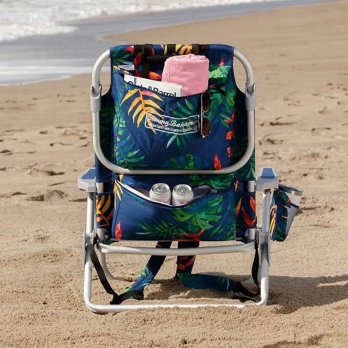 Dark Blue Backpack Beach Chair 2 Pack Y47969