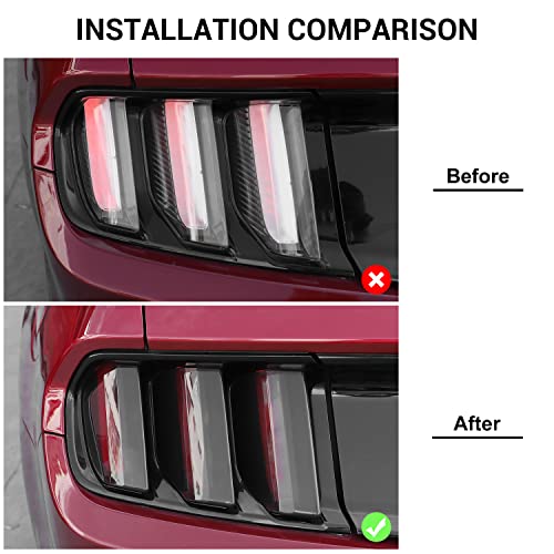 Compatible with Ford Mustang 2015-2017 Tail Light Cover Trim I49568