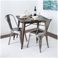 Metal Stackable Dining Chair Set of 4 V700548