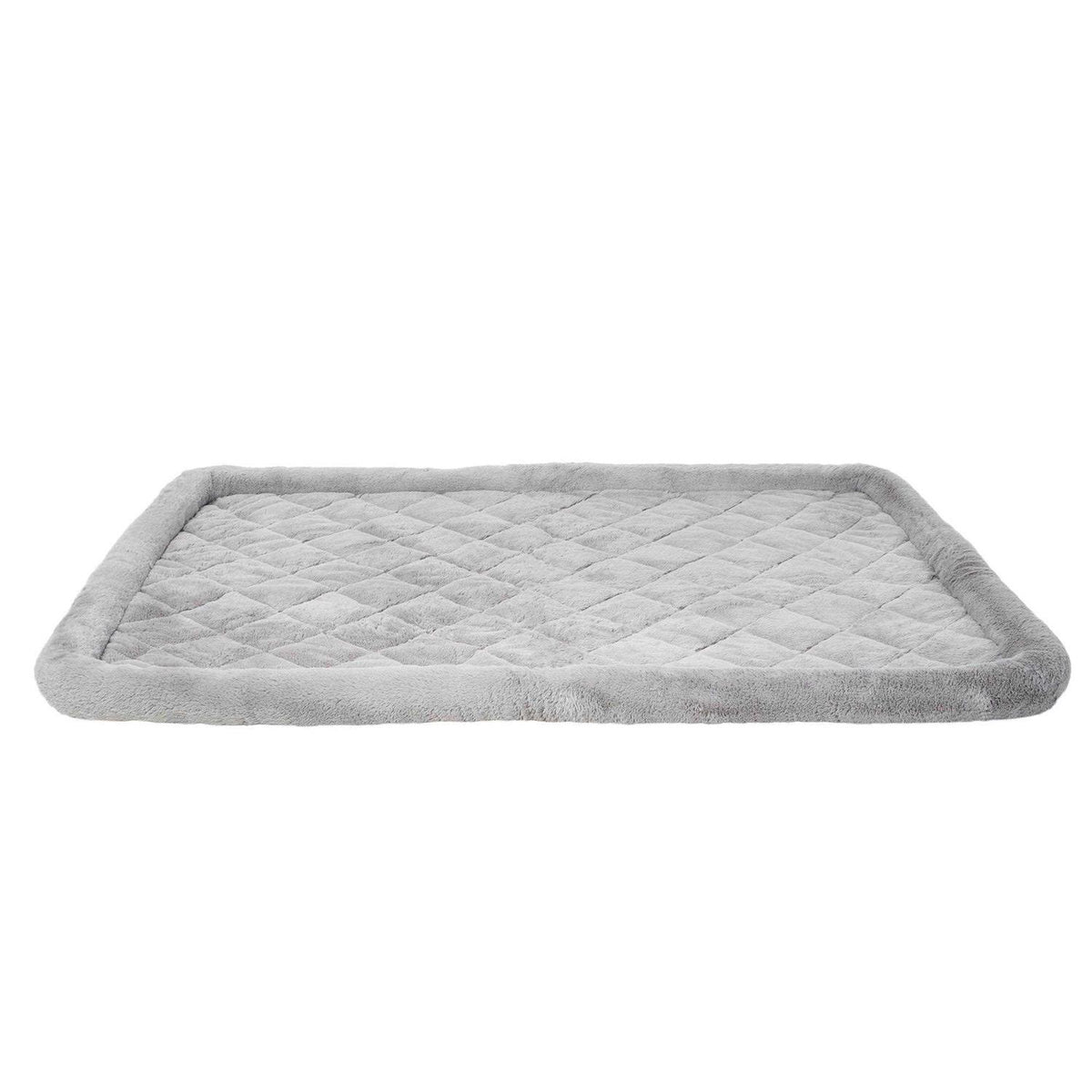 Grey Plush Crate Mat N229