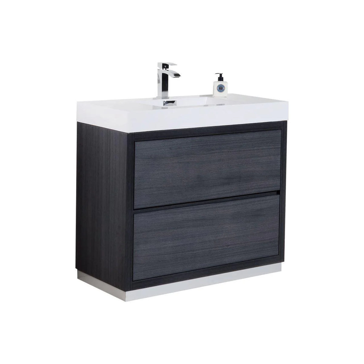 40 in. Free Standing Modern Gray Oak Bathroom Vanity F2848