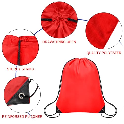 50Pcs Polyester Drawstring Backpack P5616