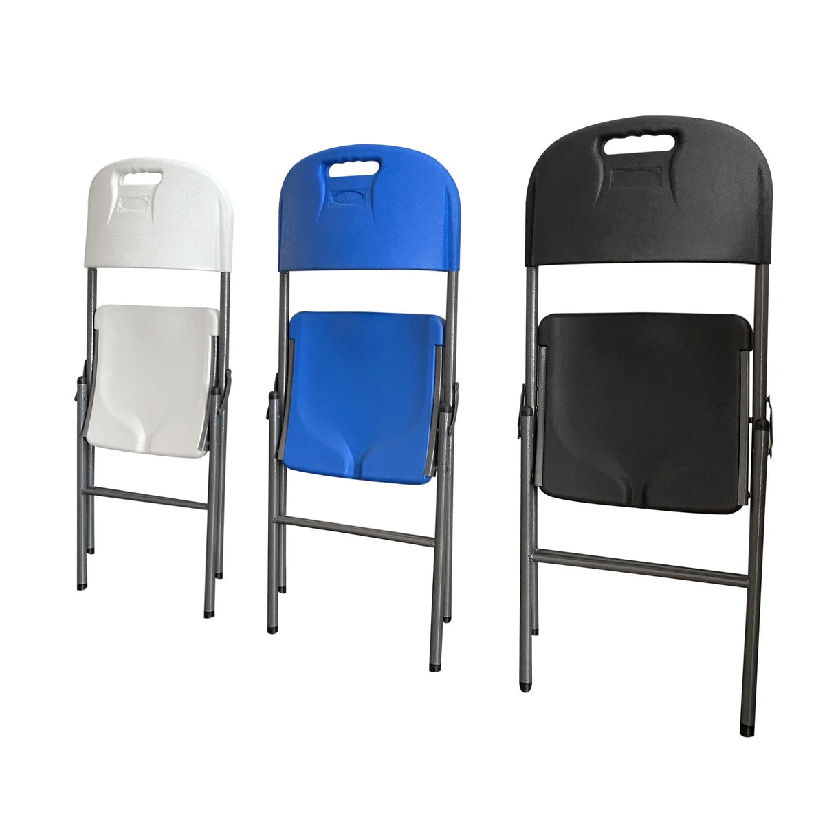 White 20 Pack Plastic Folding Chairs C7857