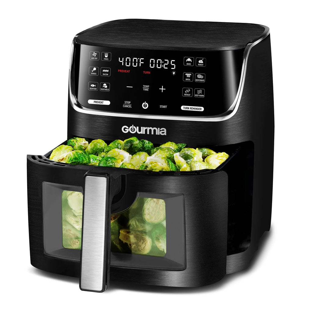 8 Qt Digital Window Air Fryer with 12 One-Touch Presets X552989