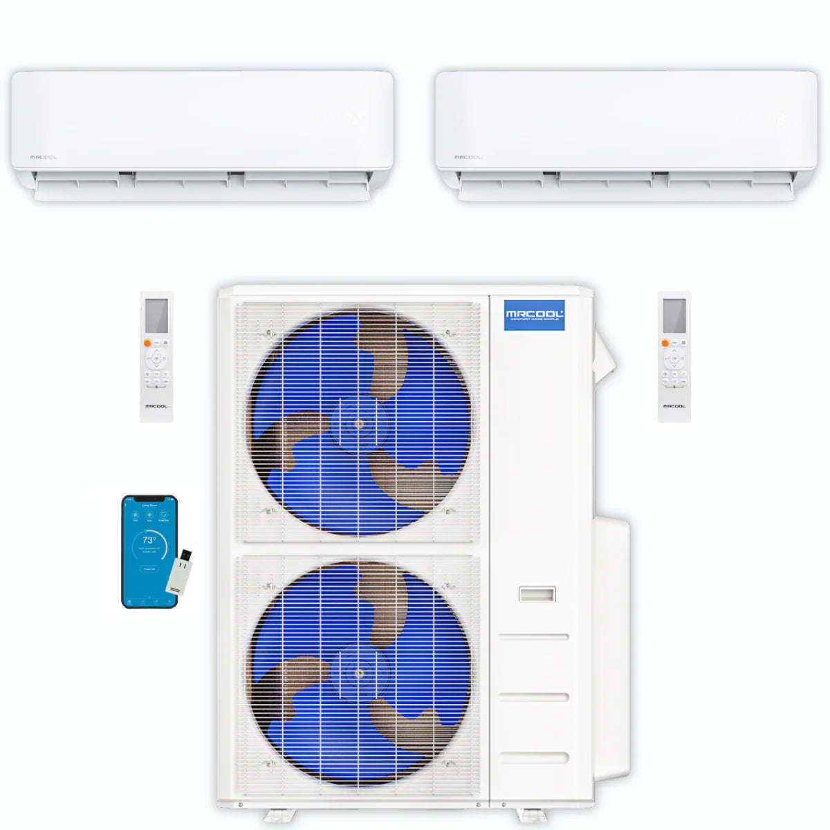 48,000 BTU 2 Zone Ductless Air Conditioner and Heat Pump L417065