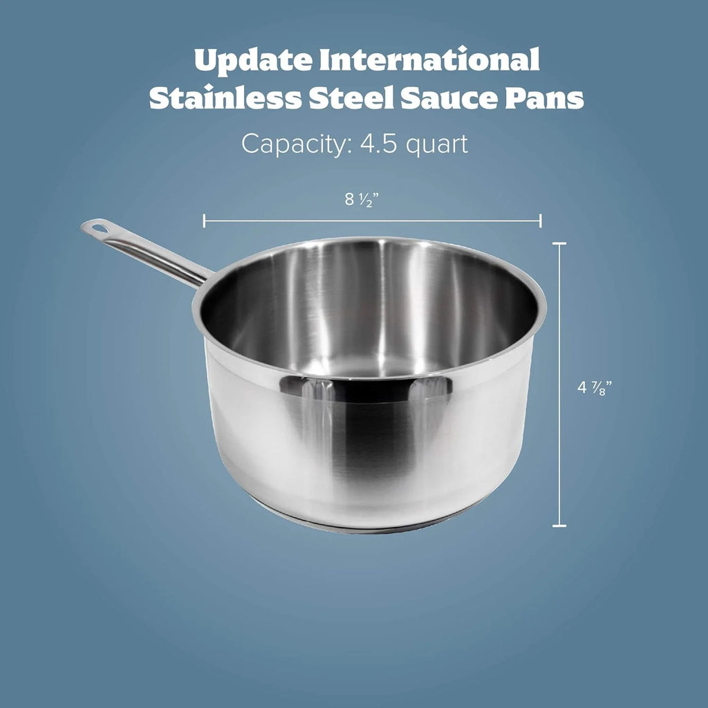 Sauce Pan, 4.5 Quart, Silver V9130