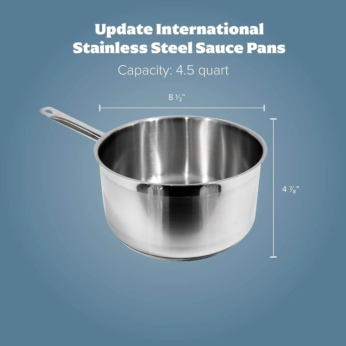 Sauce Pan, 4.5 Quart, Silver V9130