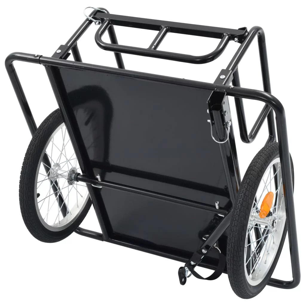 Bike Cargo Trailer Steel Black J3576