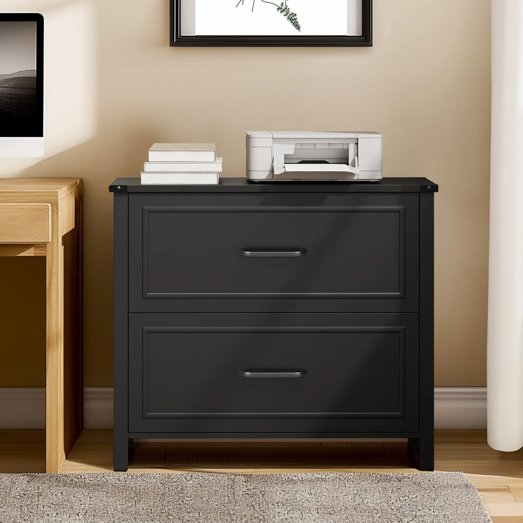Black 2-Drawer Lateral File Cabinet M871864