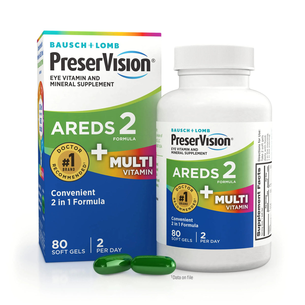 Vitamin & Mineral Supplement 80 ct Soft Gels V5166