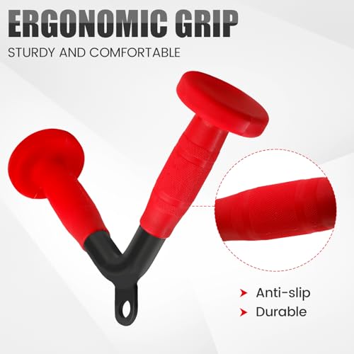 V-shaped Bar LAT Pull Down Bar D Handle with PU Grip S7484
