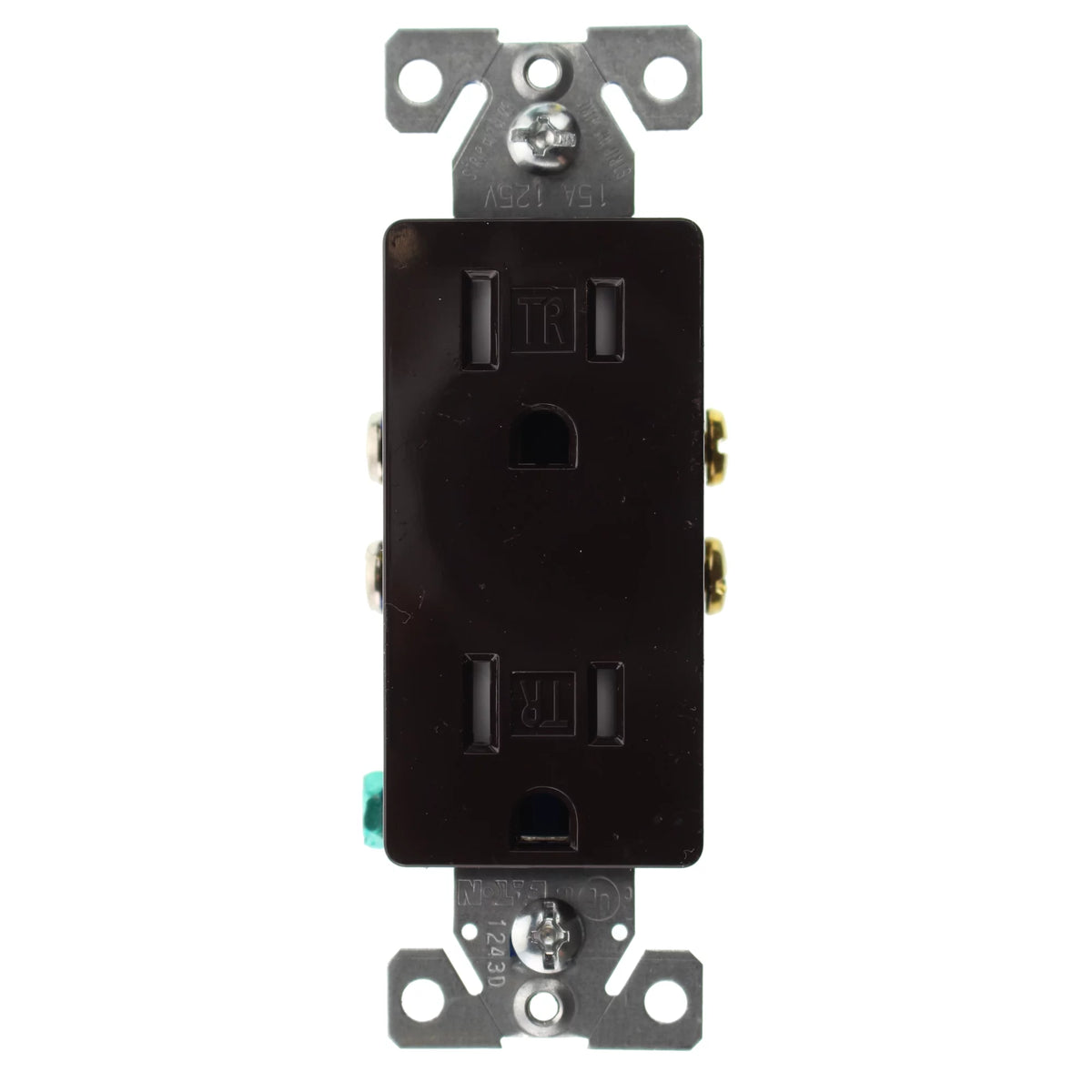 Brown 15-Amp 120-Volt Duplex Decorator Receptacle Outlet 64-Pack P442