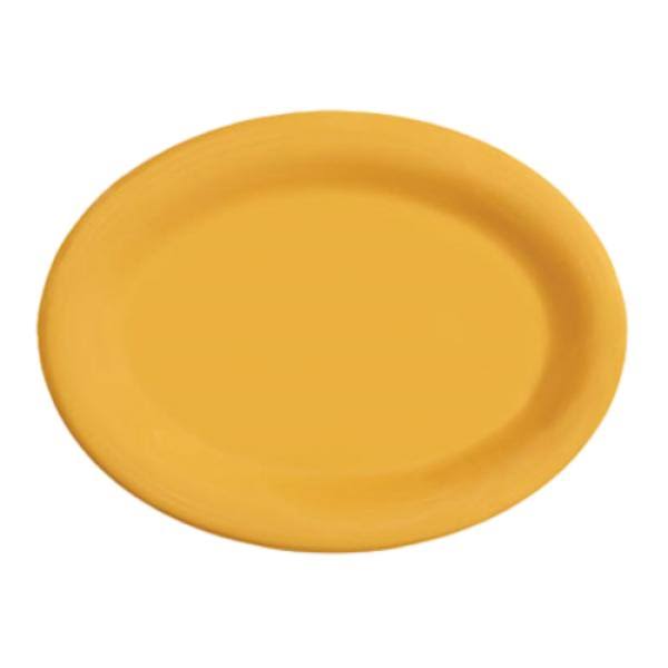 Yellow Oval Platter W6109