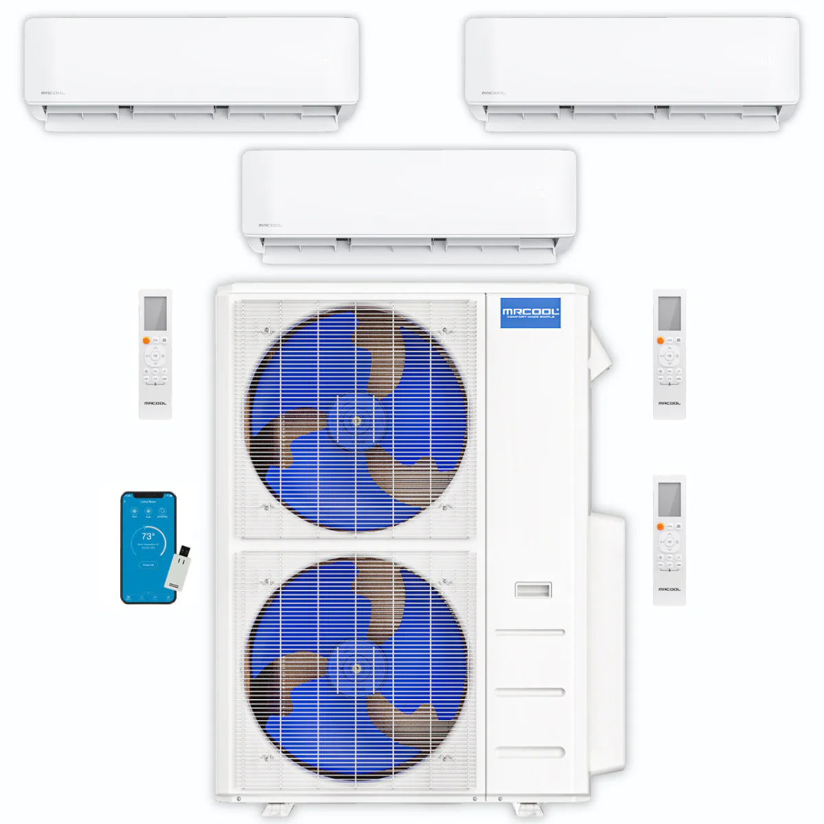 48,000 BTU 3 Zone Ductless Air Conditioner and Heat Pump O337908