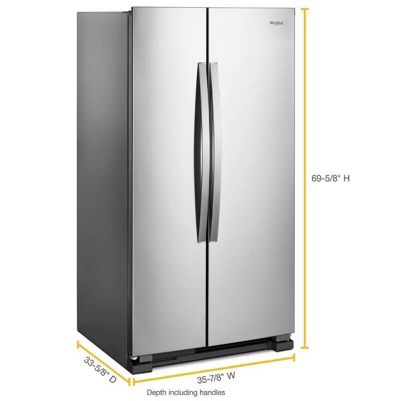 25 cu. ft. Side by Side Stainless Steel Refrigerator Z509