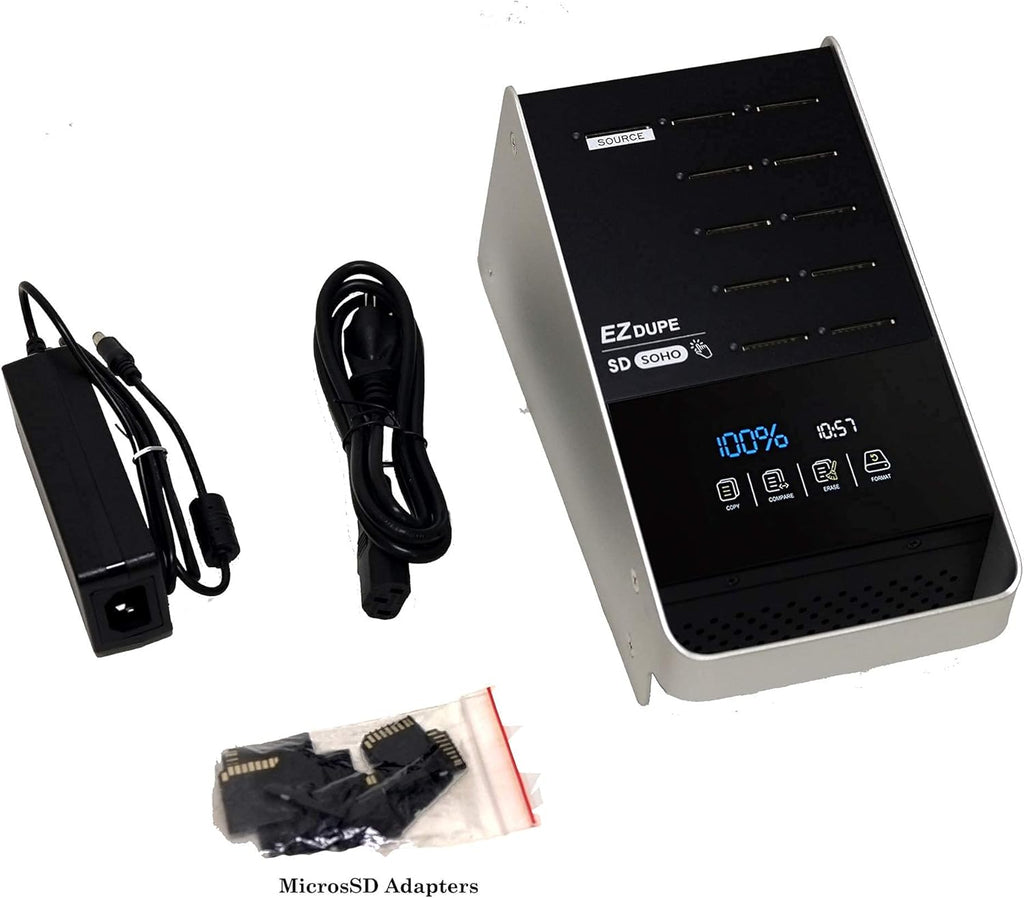 1 to 10 SD MicroSD Card Duplicator with Touch Screen S265