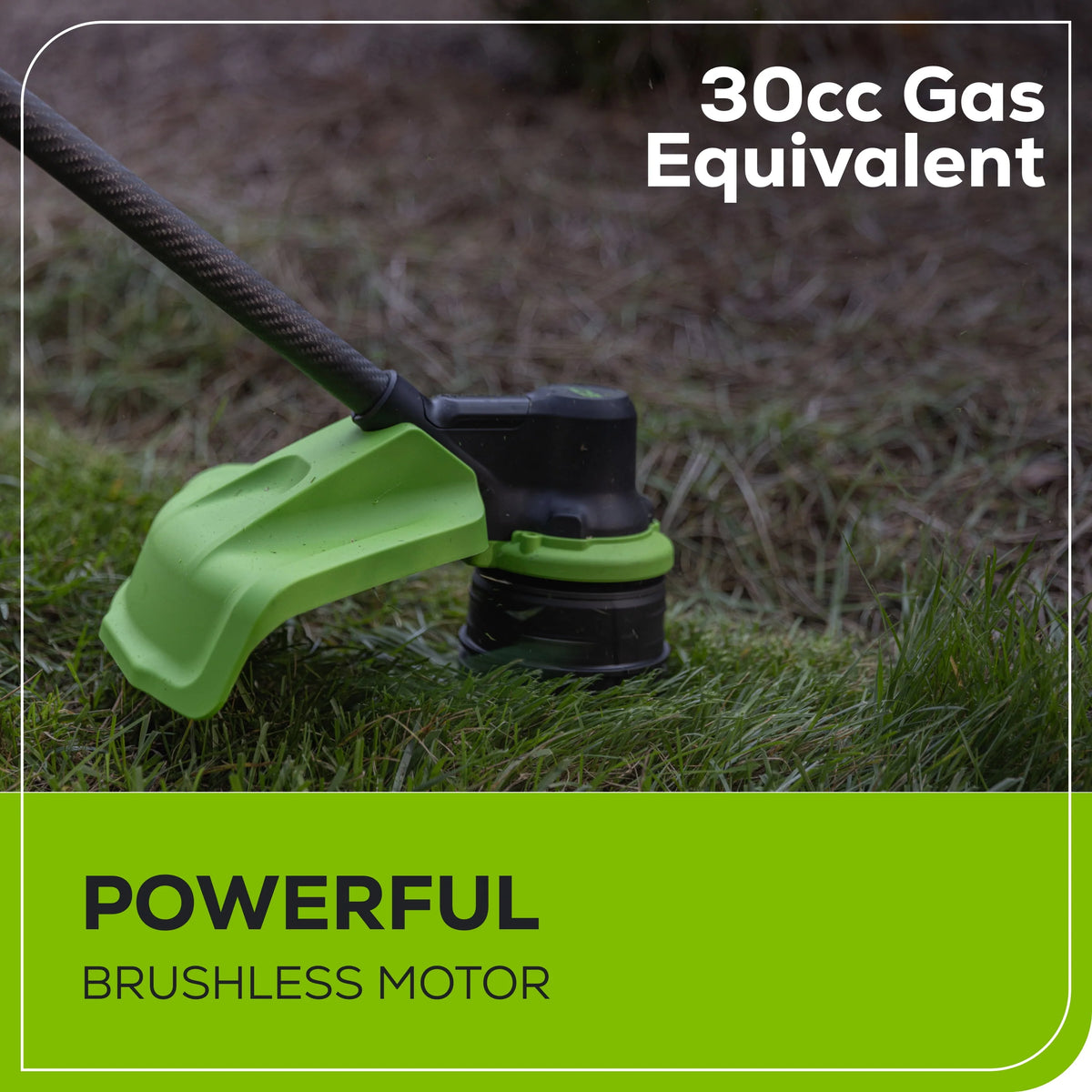 60V 16 Carbon Fiber Shaft String Trimmer with 2.5 Ah Battery B116