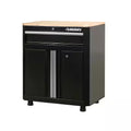 24-Gauge Steel 1-Drawer 2-Door Garage Base Cabinet in Black P215367