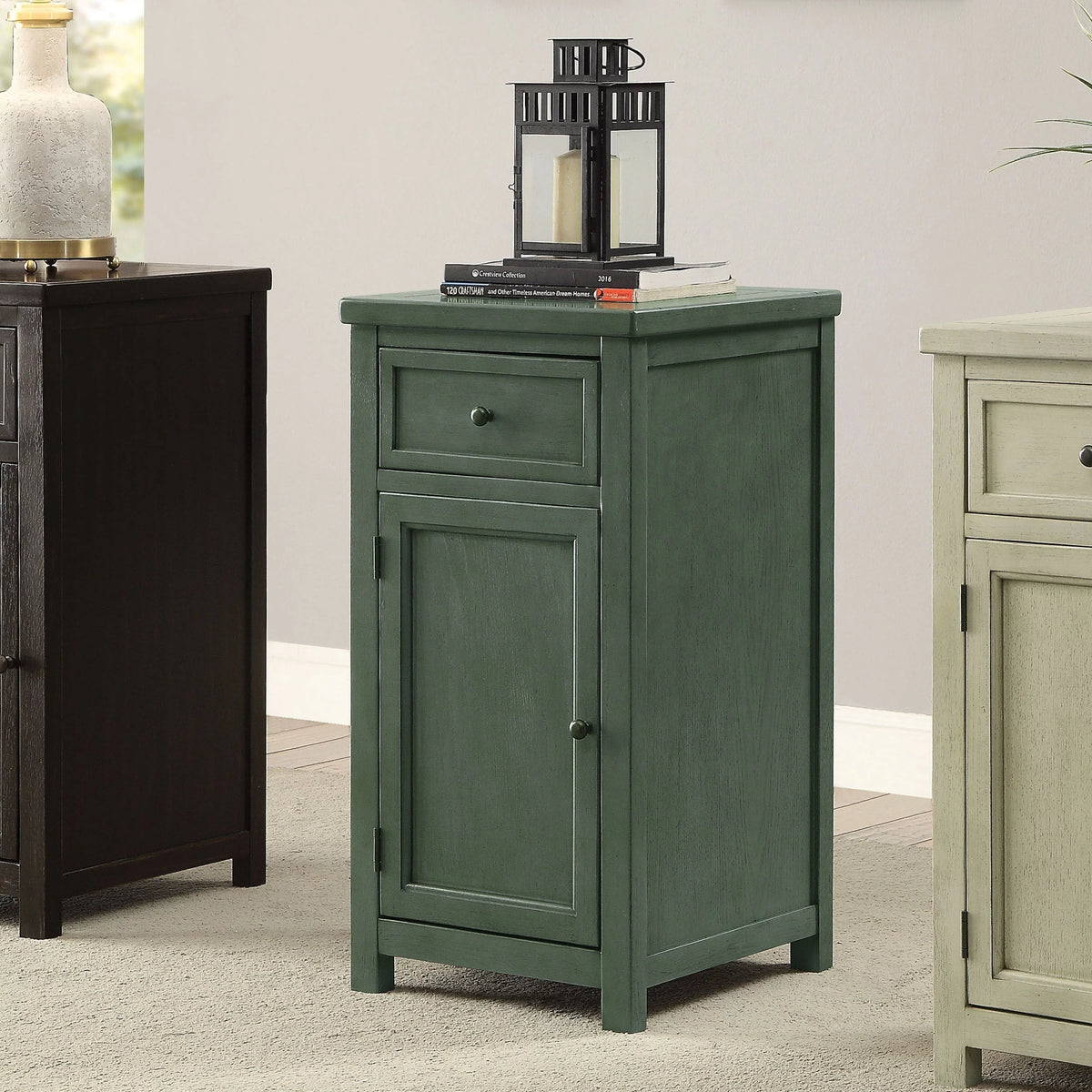 18-inch Solid Wood 1-Drawer Side Table D982686