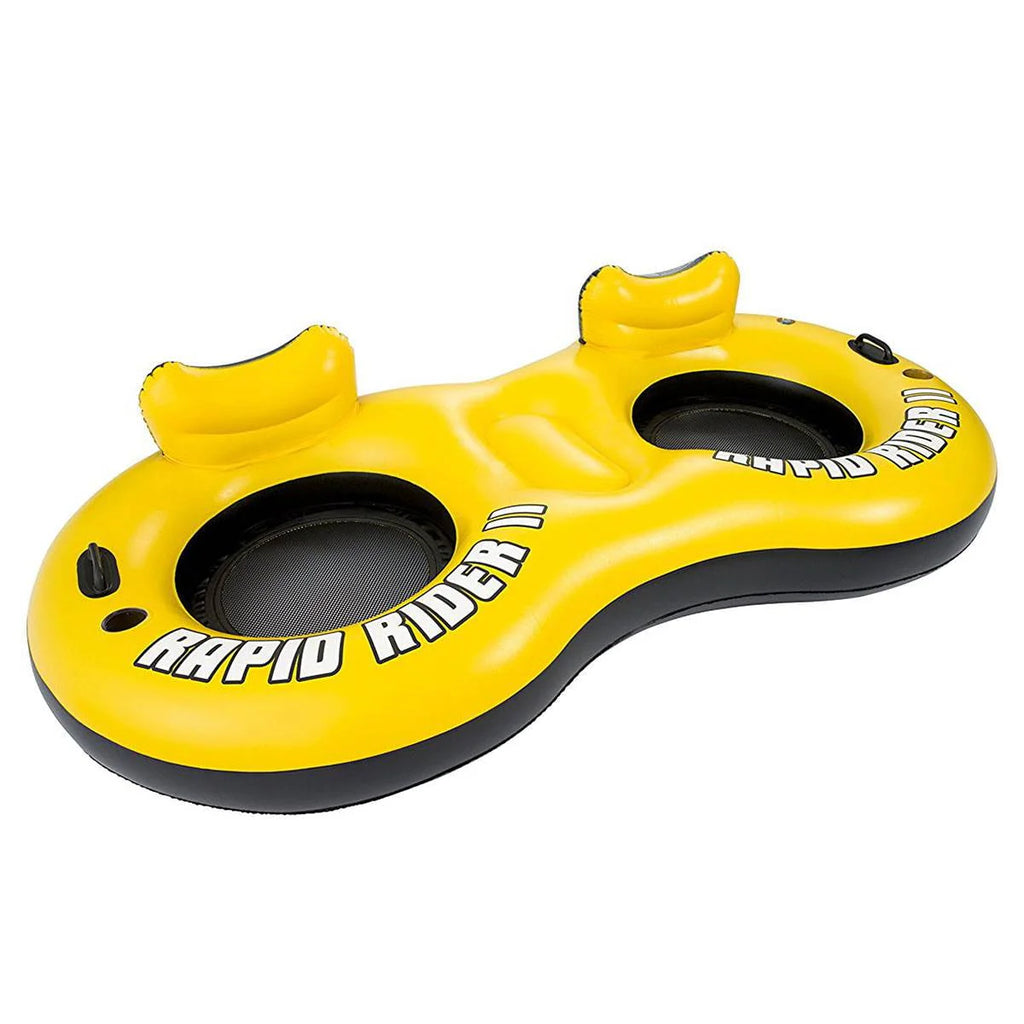 Inflatable 2 Person River Raft with Cup Holders 3 Pack I845