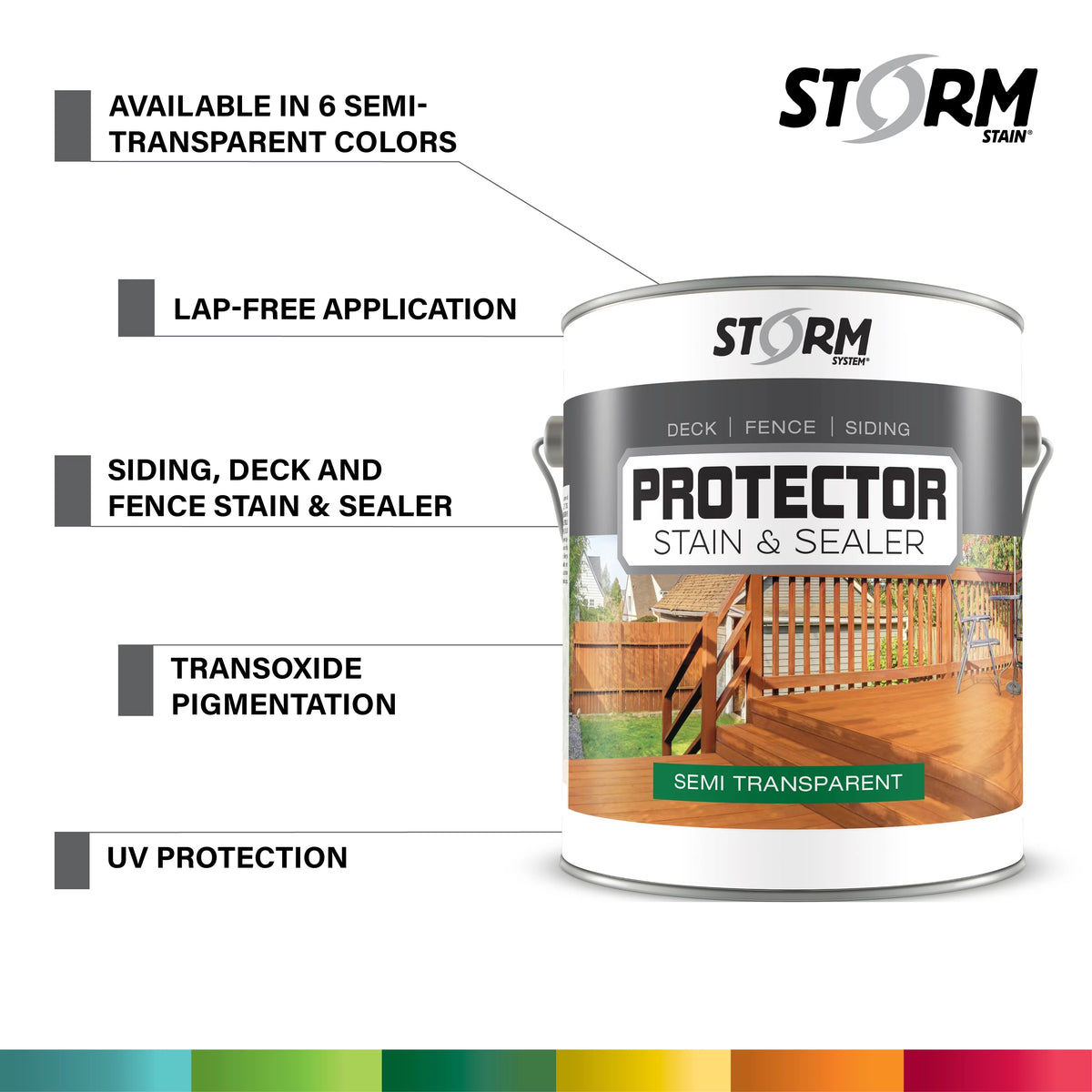 Semi-Transparent Stain and Sealer Golden Oak 1 Gallon H261