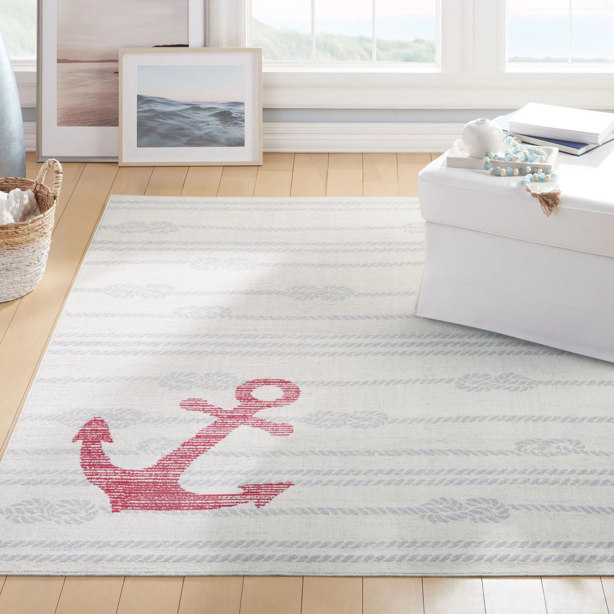 Ivory/Grey Indoor/Outdoor Area Rug X4507