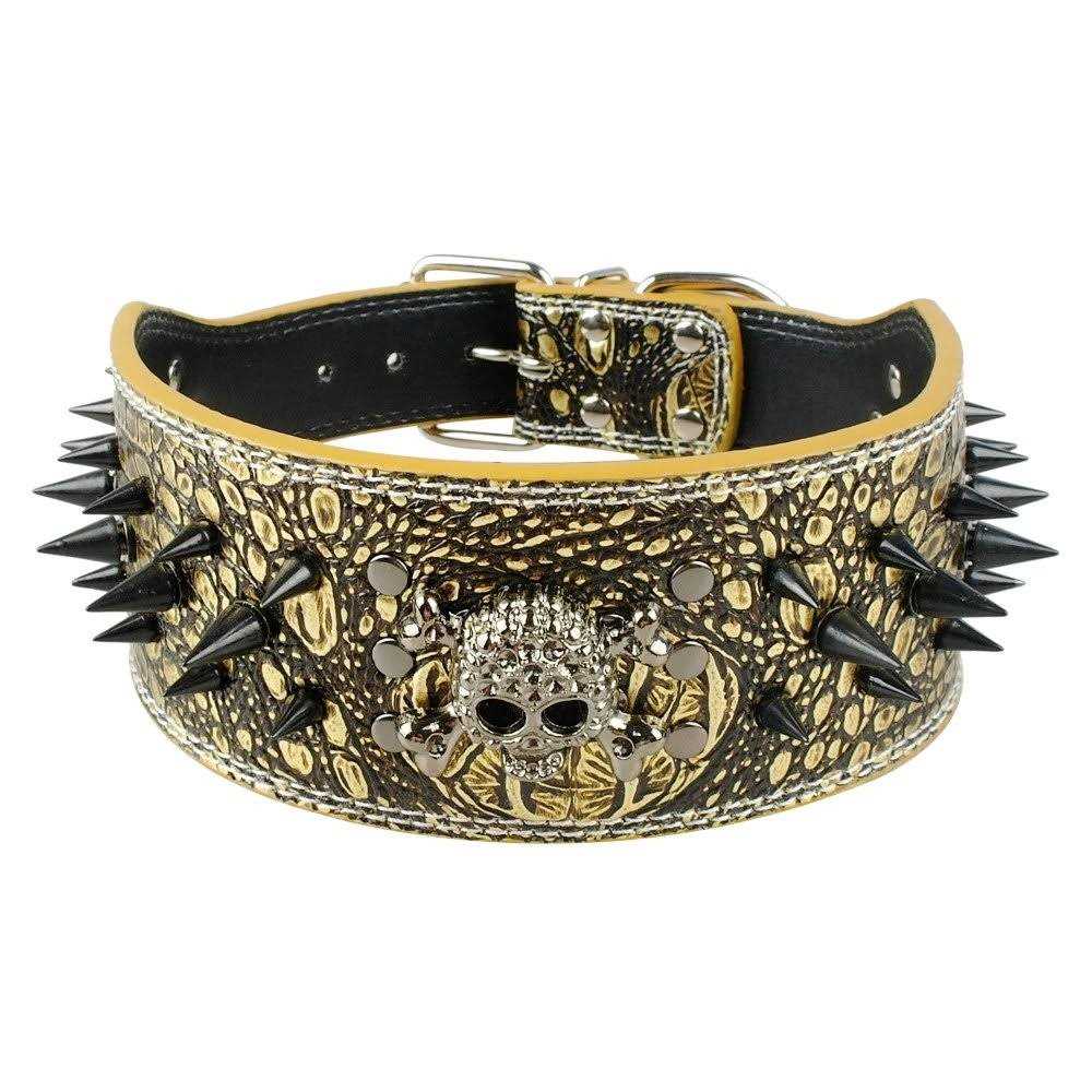 3 Inch Spiked Studded Leather Dog Collar F5762