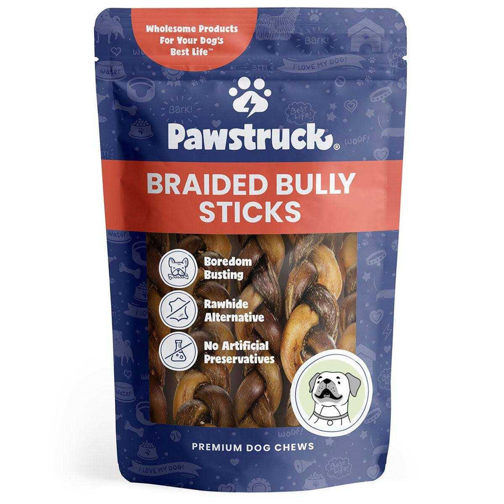 Braided Bully Sticks Dog Treats L95427
