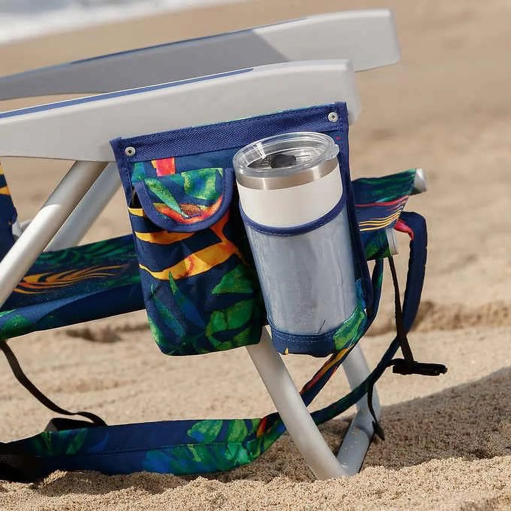Dark Blue Backpack Beach Chair 2 Pack Y47969