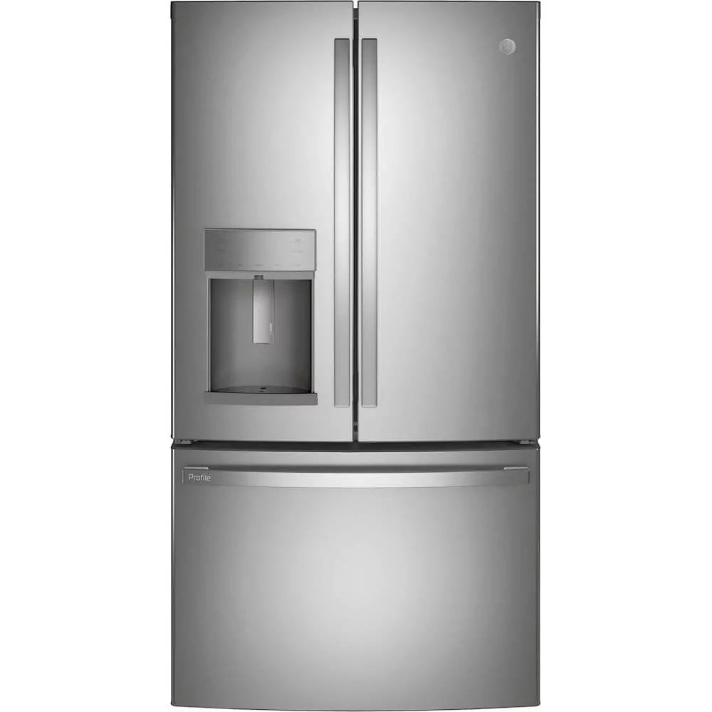French Door Freestanding Refrigerator Black Stainless Steel H391