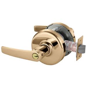 Bright Bronze Clear Coated Cylindrical Lock X607201