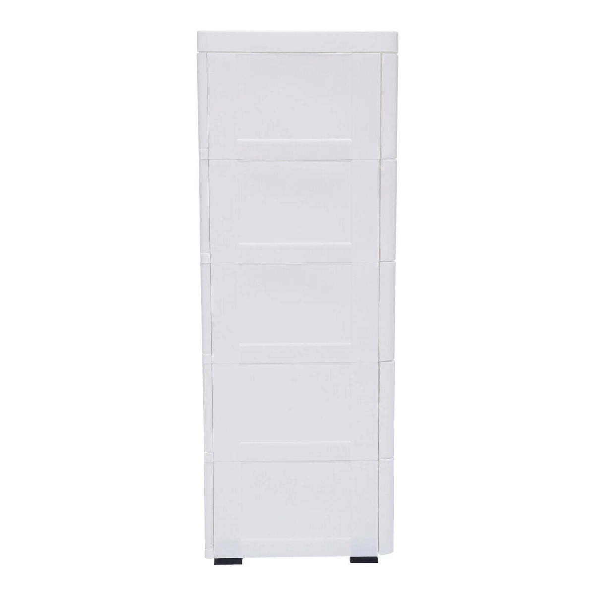 White 5 Drawers Plastic Dresser M962
