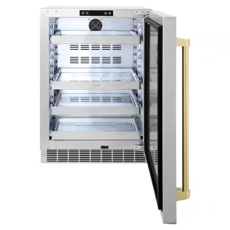 24 in. Single Zone Beverage Fridge with Stainless Door N7113