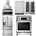 30 Gas Range, Hood, Microwave, Refrigerator, Dishwasher, Wine Cooler B57084