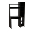 Black Office Desk with Storage Cabinet C17133