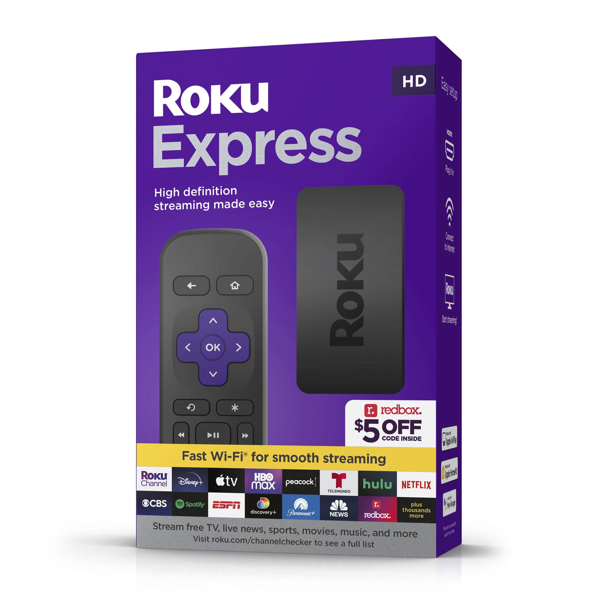 HD Streaming Device with HDMI Cable and Remote L74623