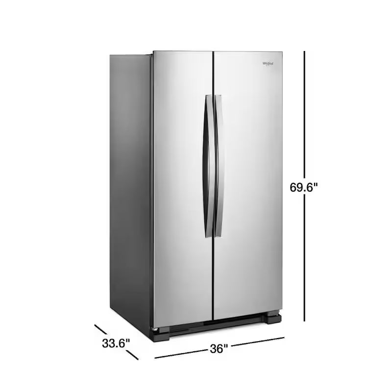 25 cu. ft. Side by Side Stainless Steel Refrigerator Z509
