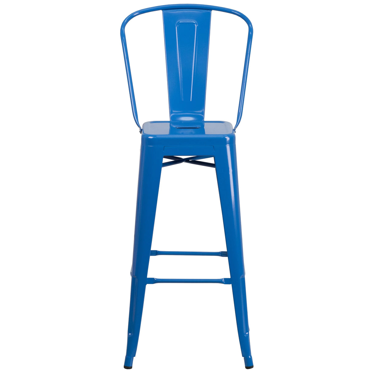 Blue Metal Barstool 4 Stools V243739