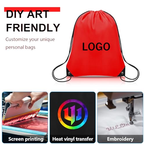 50Pcs Polyester Drawstring Backpack P5616