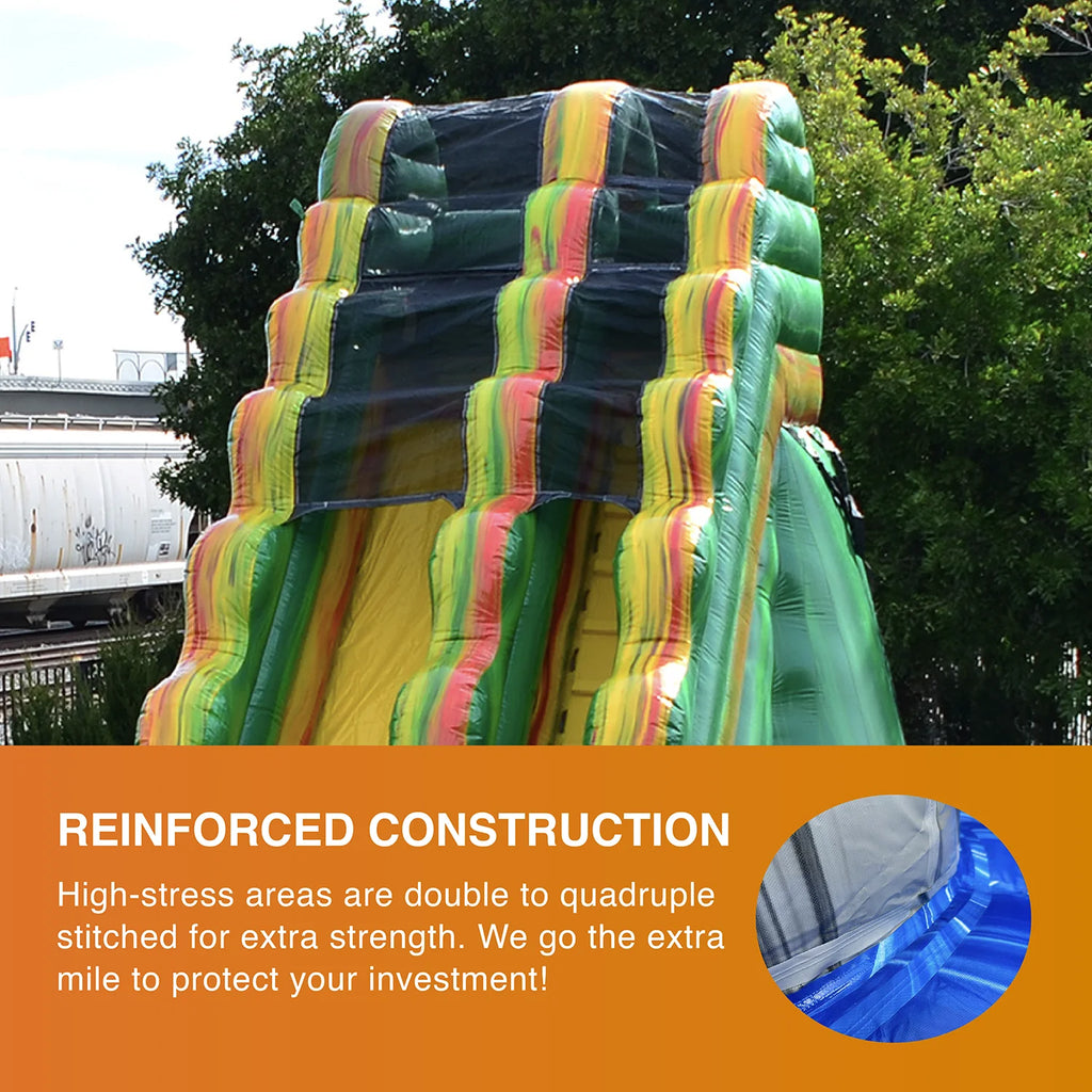 19' Inflatable Water Slide with Splash Pool L13662