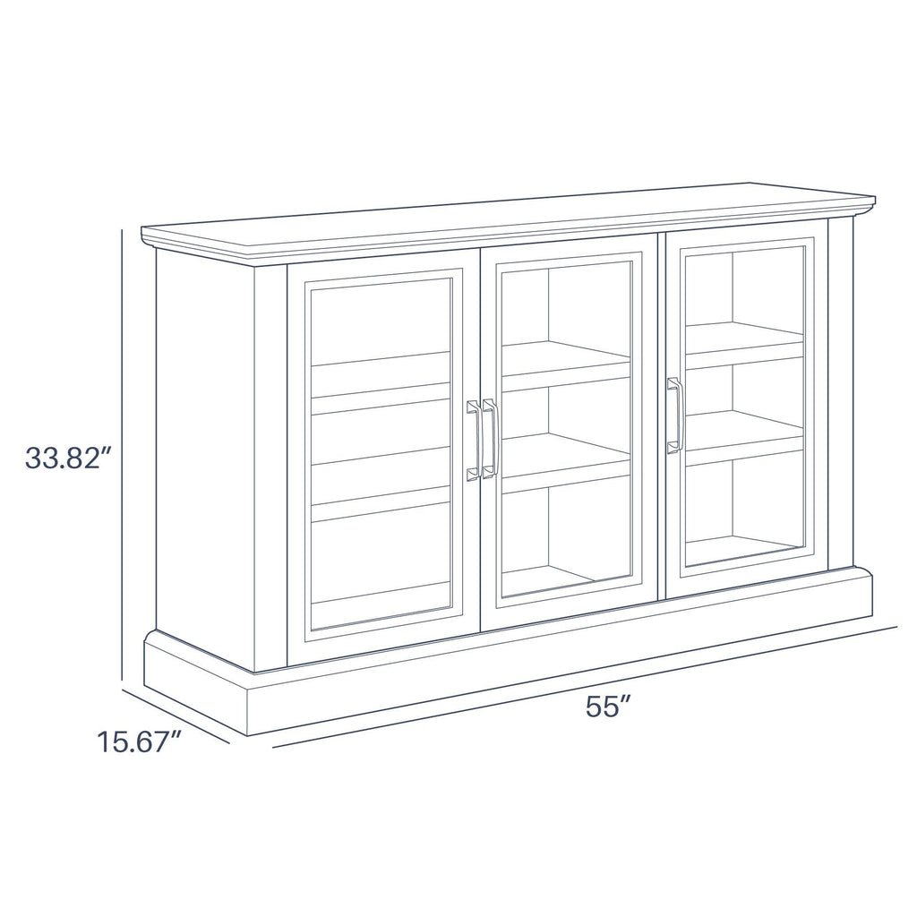 Rustic Grey Wood Sideboard Buffet Cabinet G583384