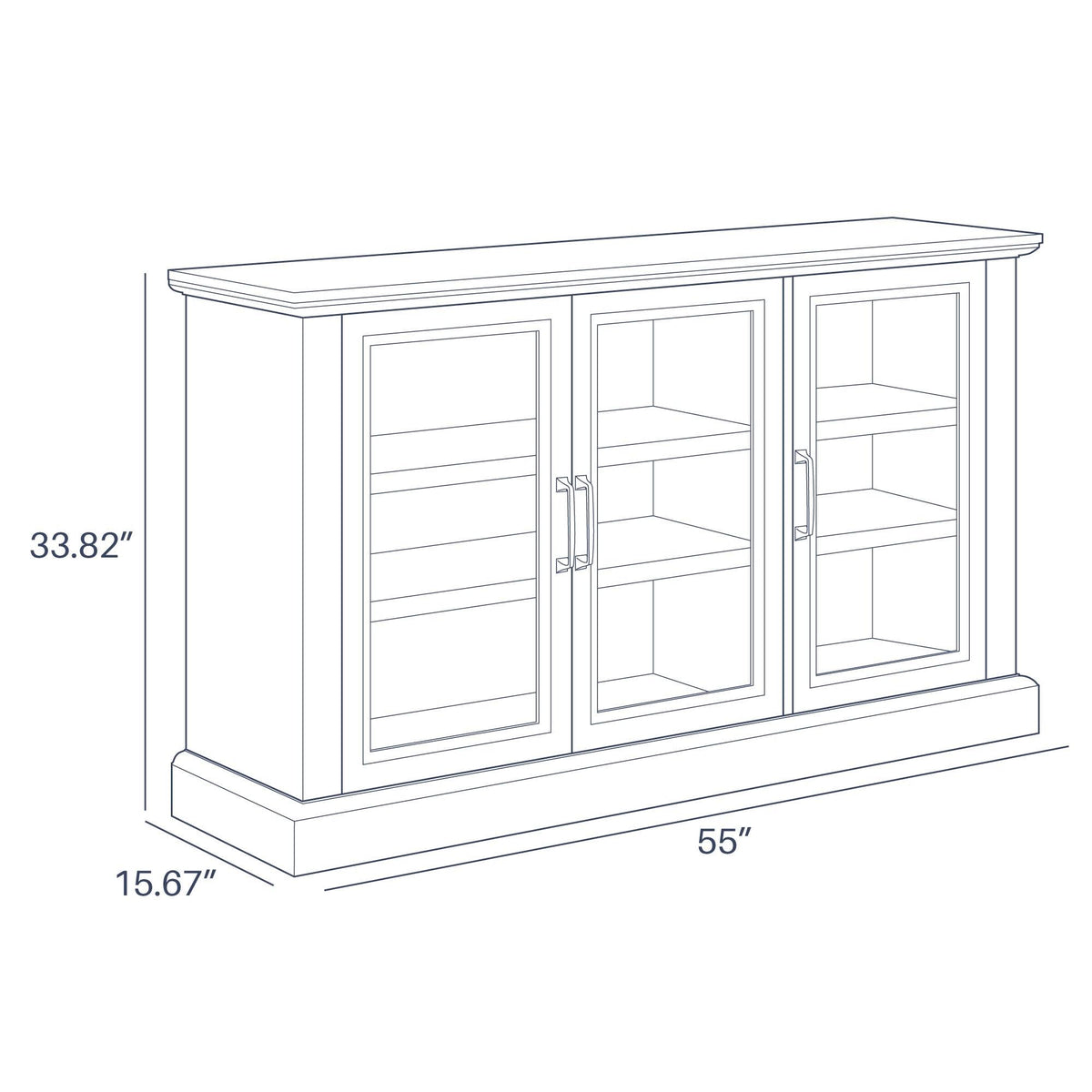 Rustic Grey Wood Sideboard Buffet Cabinet G583384