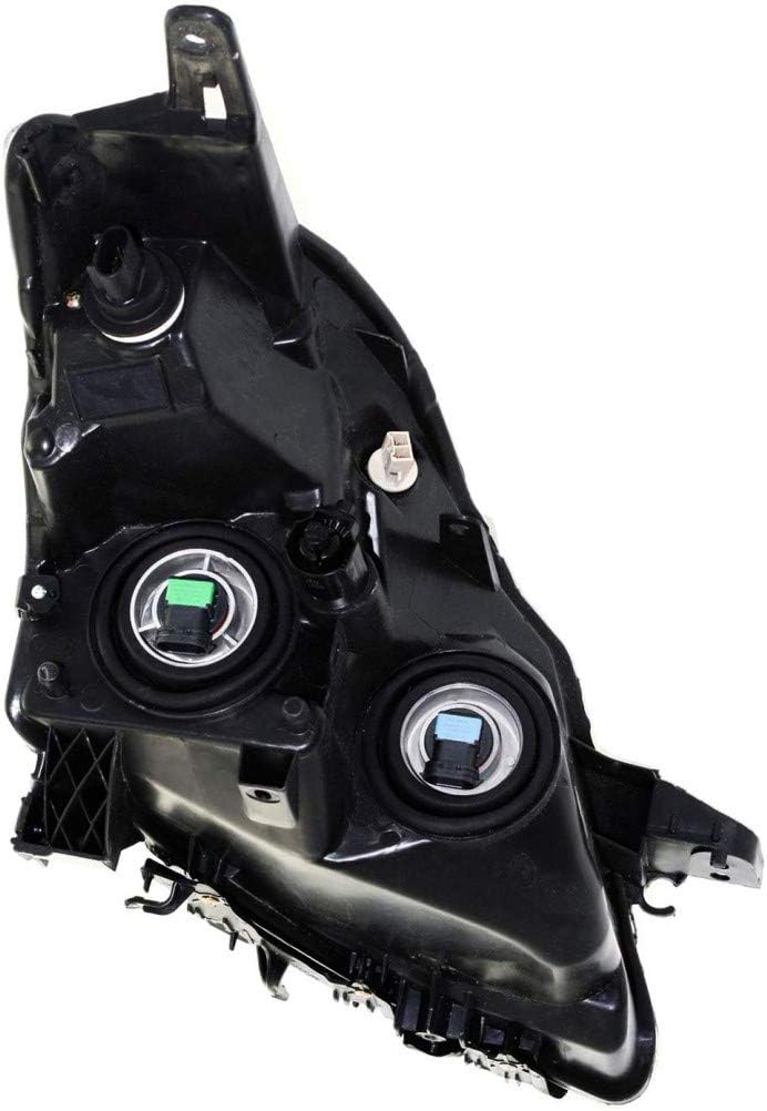 2008 2009 Black Headlight Assembly Pair Driver and Passenger Side P786280