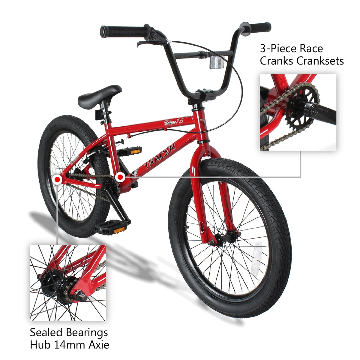 20 Inch Hi-Ten Steel Frame BMX Bike X3070