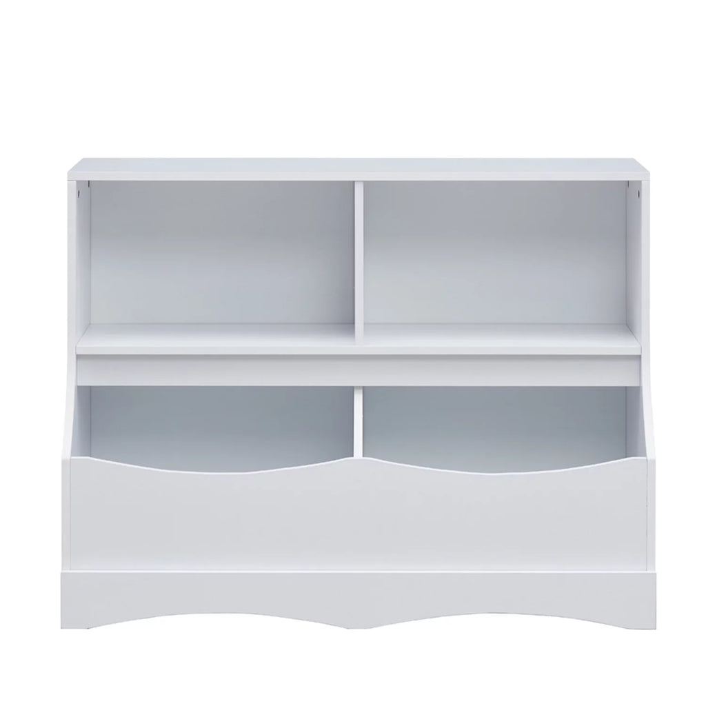 White Kids Toy Storage with Bookshelves Z288